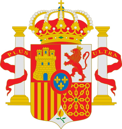  Escudo de España (variante con las Columnas de Hércules) utilizado entre 1874 y 1931,