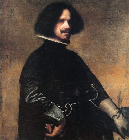 Autorretrato de Diego Velázquez pintado en 1645. Se encuentra en el palacio Pitti de Florencia